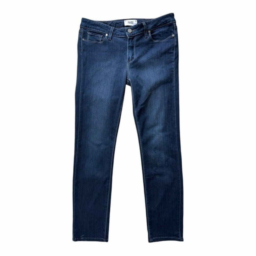 PAIGE Women's Dark Blue Skyline Skinny Jeans